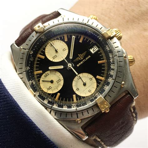 breitling chronograph schwarz|Breitling chronograph vintage.